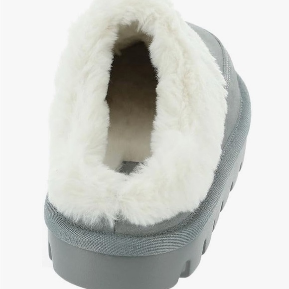 Koolaburra By Ugg Tizzey Women’s Slip-On Slippers- Wild Dove Grey and White - Picture 6 of 6
